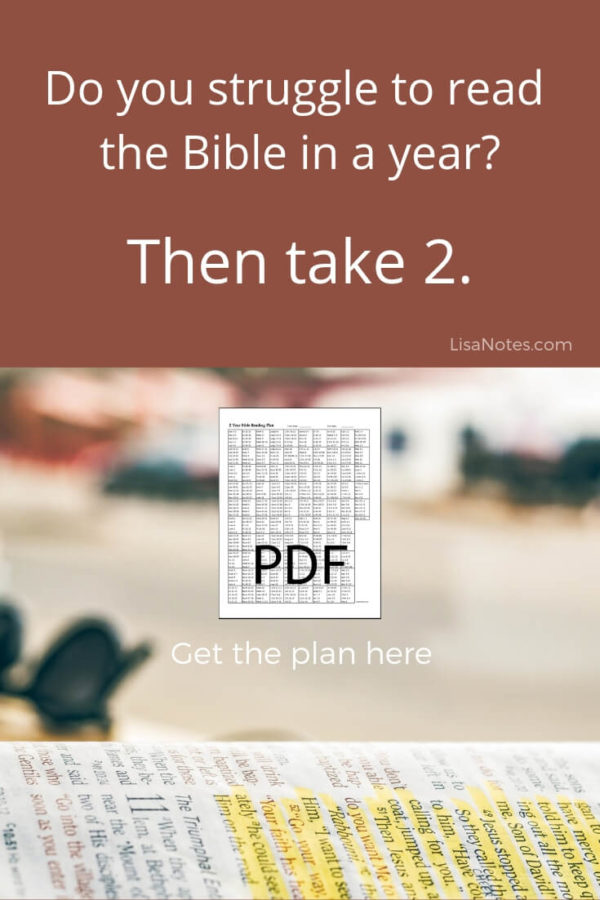 Read Your Bible In A Year Chart